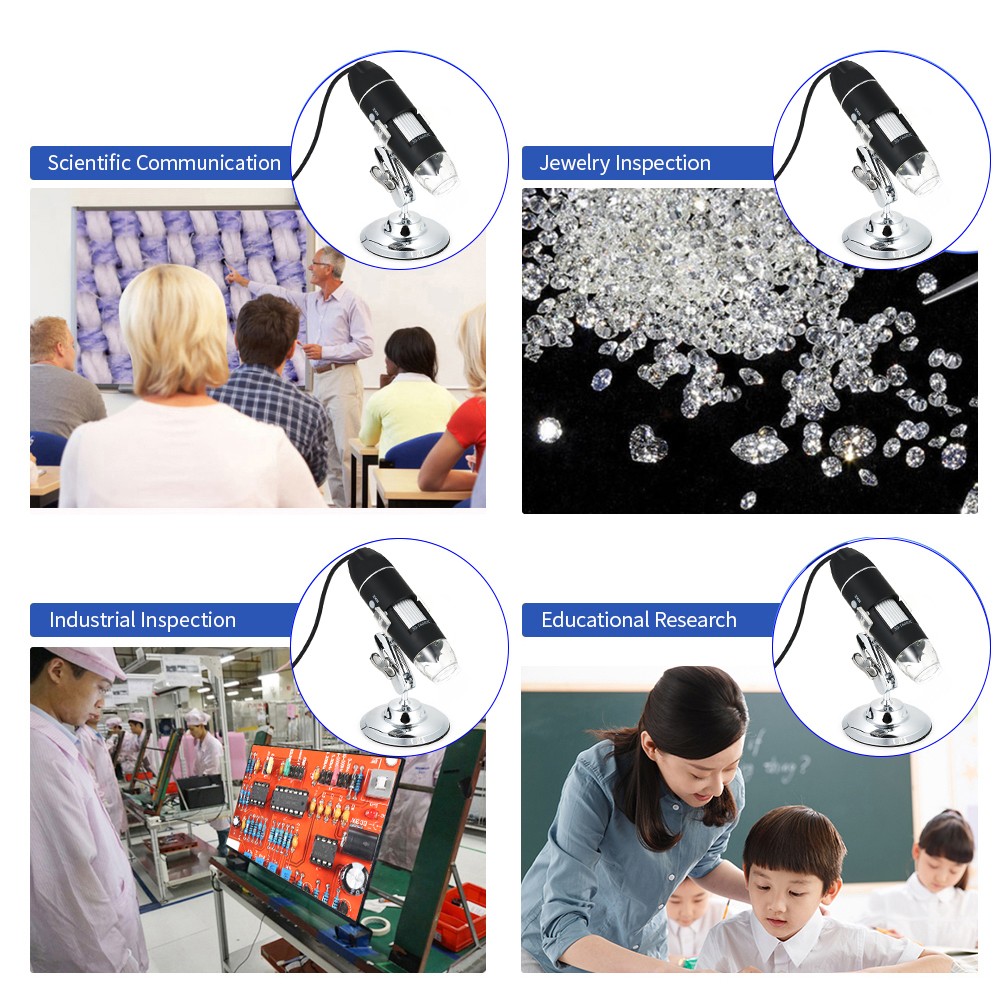 KKmoon 1600X Magnification USB Digital Microscope With OTG Function Y3R0