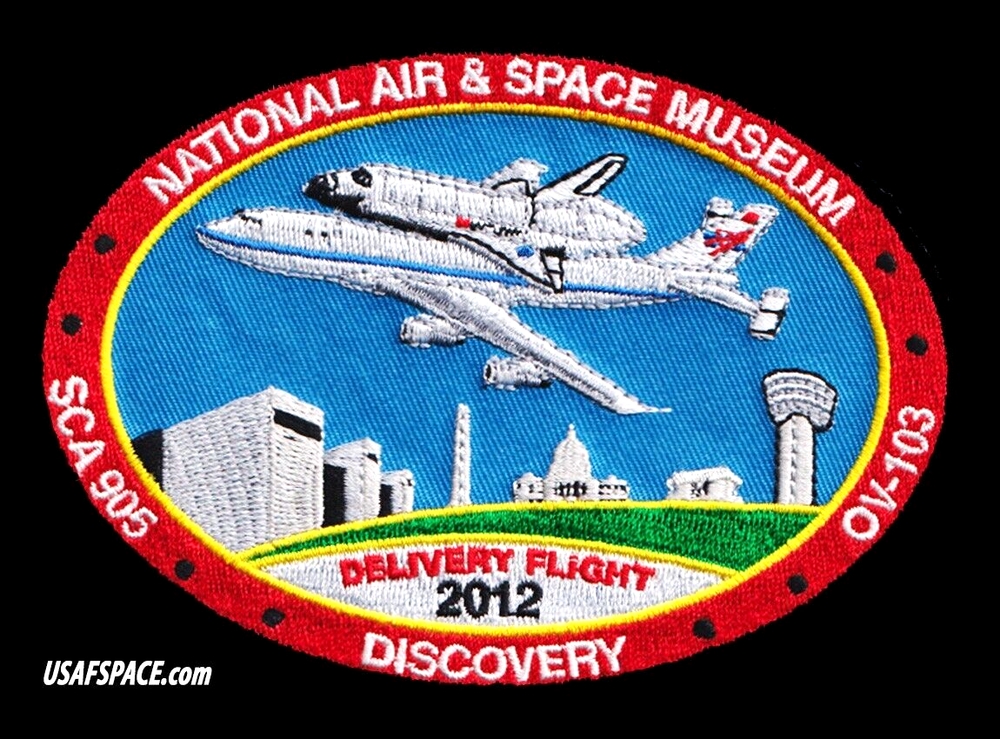 ORIGINAL -NASA -FINAL FERRY FLIGHT- DISCOVERY -SHUTTLE CARRIERS- SCA - PATCH