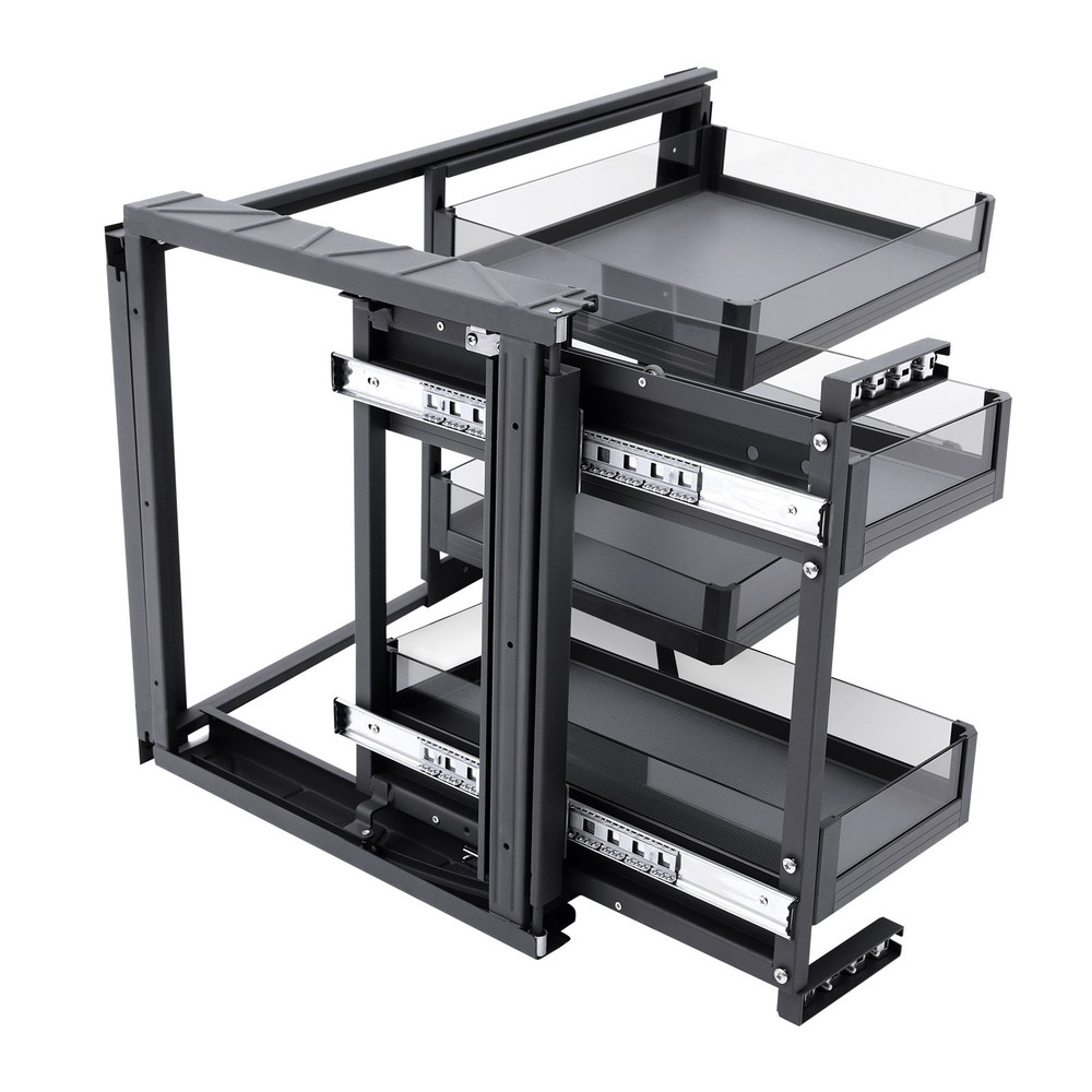 Blind Corner Cabinet Pull Out for 14" Organizer Kitchen Corner Cabinet Pull Out