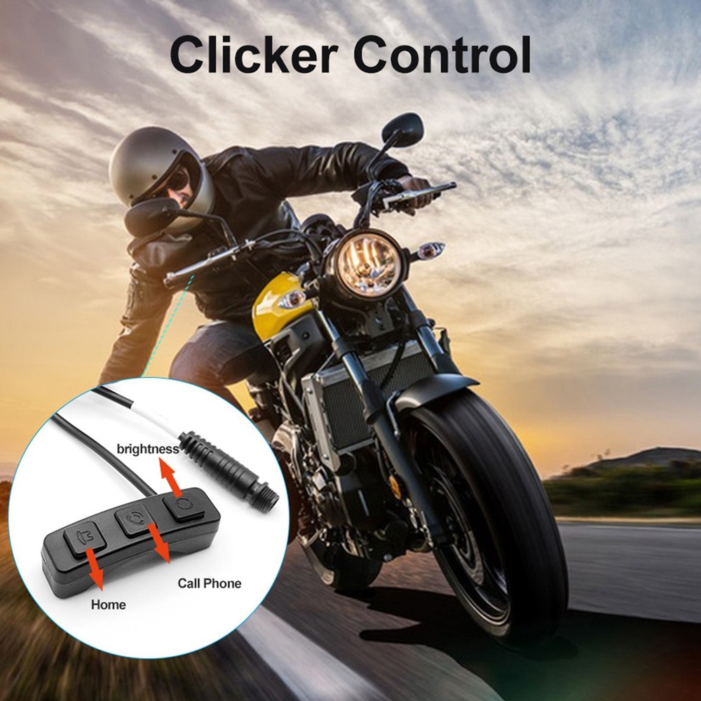 6.25" IPS Motorcycle GPS Wireless CarPlay Android Auto Navi Touch Screen IP67 BT