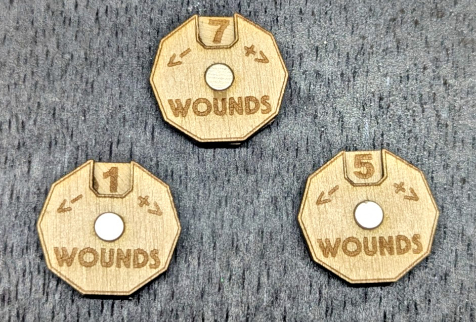 Battle Tracker & Wound Counters– Warhammer 40k, Kill Team Tabletop Wargames