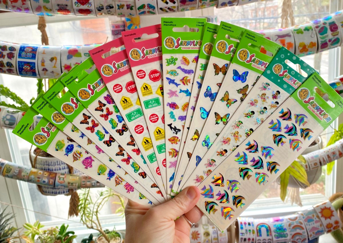 Vintage Sandylion Sticker Packages: Sparkly, Prismatic, Kromokote: You Choose!