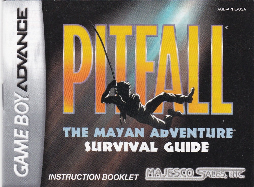 Game Boy Advance Pitfall Instruction Booklet 2001
