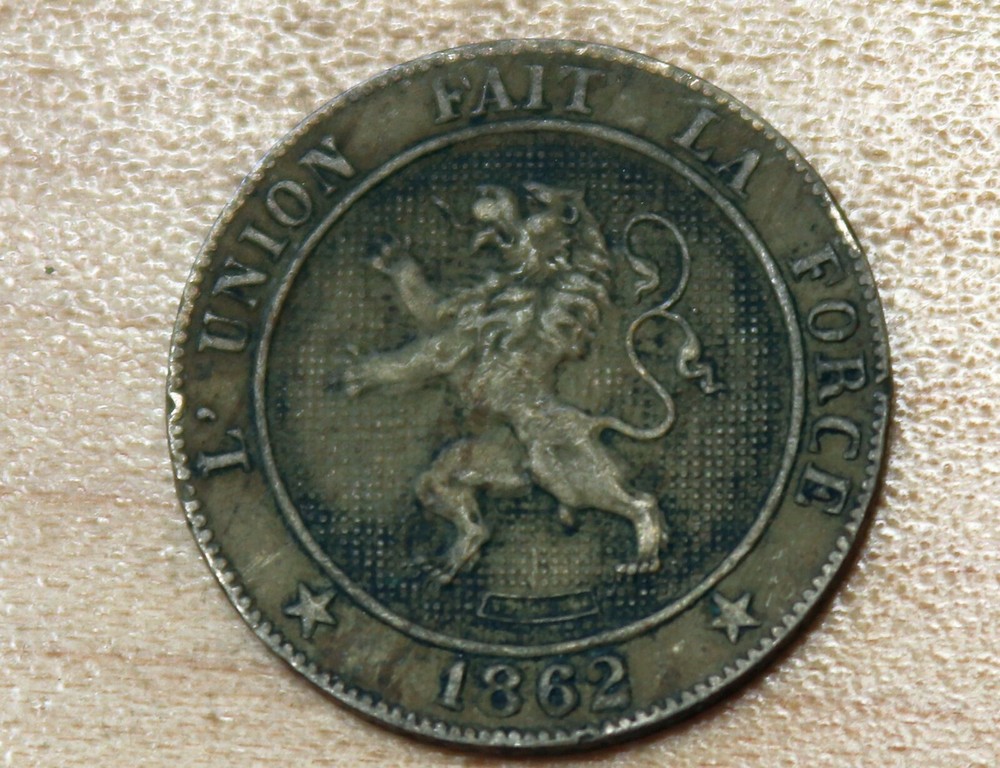 1862 Belgium 5 Centimes