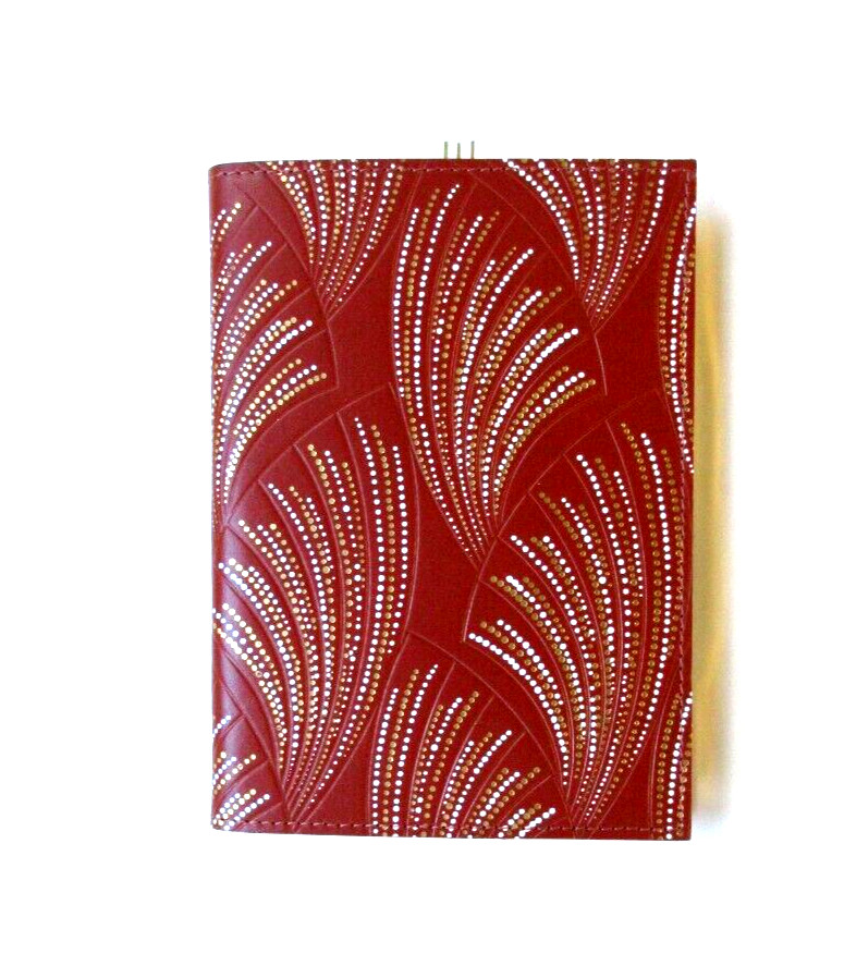 Metropolis Graphic Image 7" Refillable Notebook Leather Cover Spiral Insert