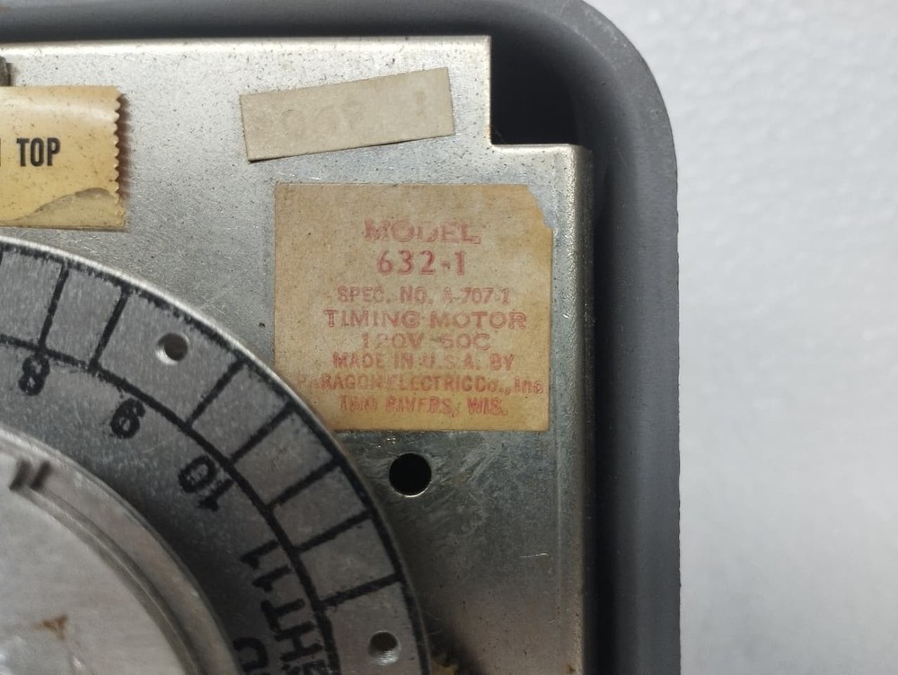 PARAGON 632-1 Defrost Control Timer 120VAC USED