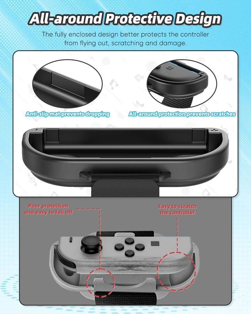 Nintendo Switch 2 Joy-Con Wristbands – Durable Adjustable Joy‑Con Strap Set