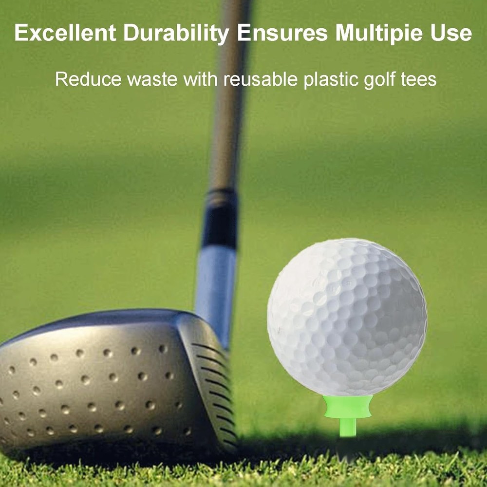 100 Pack 0.82" Golf Tees, Enhanced Durability & Stability, Engineered to Mini...
