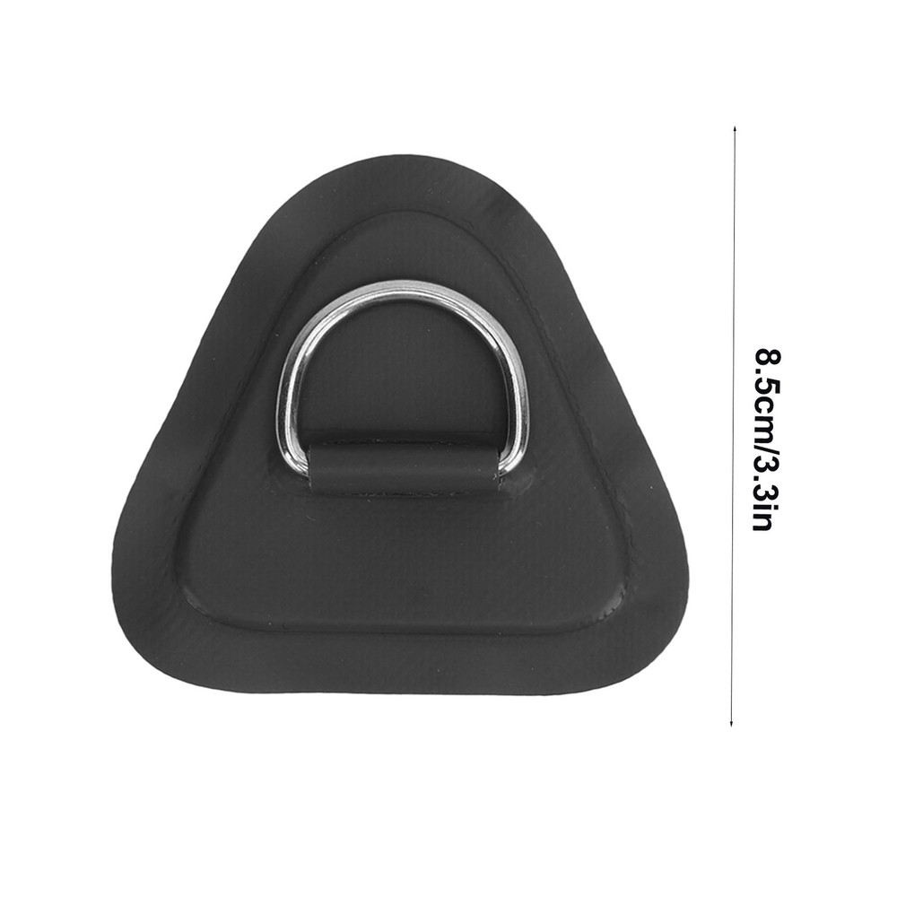 BLACK 4 Pcs D Patch Stainless Steel D Pad For Inflatable Surfboard