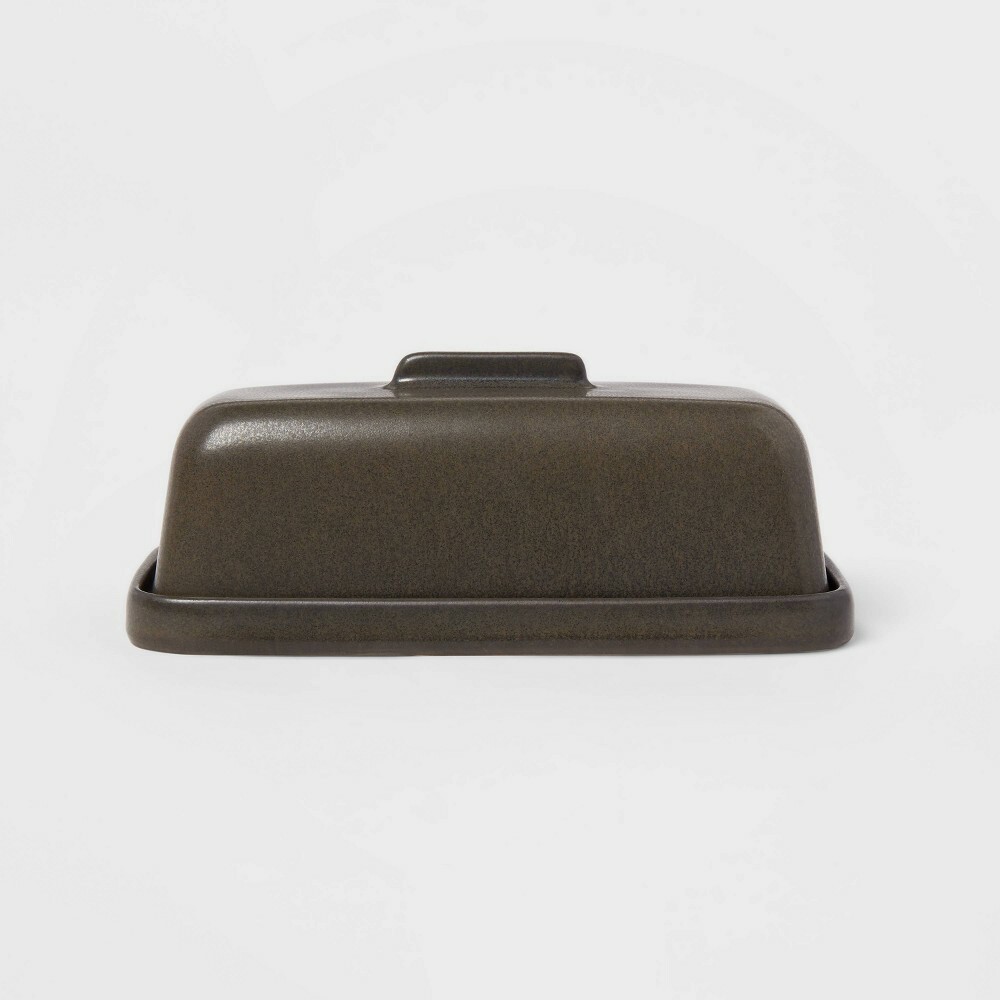 Project 62 Stoneware Tilley Butter Dish (Dark Brown)