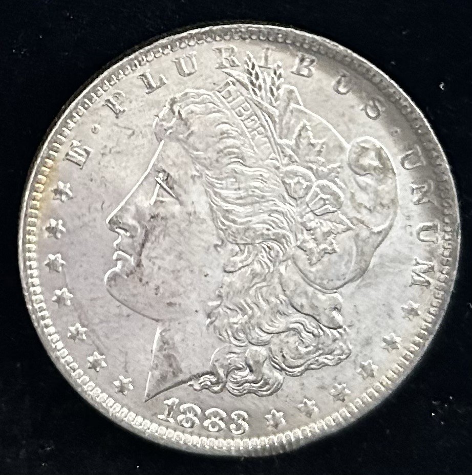 1883-O MORGAN SILVER DOLLAR, BU, GORGEOUS Example