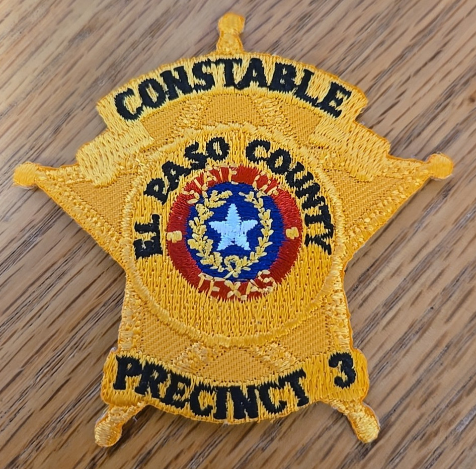 EL PASO COUNTY TEXAS small PRECINCT 3 CONSTABLE sheriff police PATCH