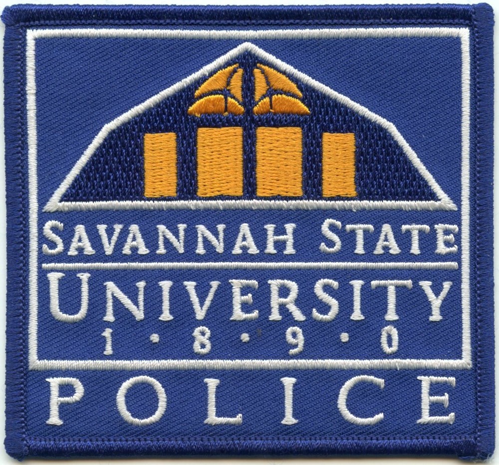 SAVANNAH STATE UNIVERSITY GEORGIA rectangular CAMPUS POLICE PATCH