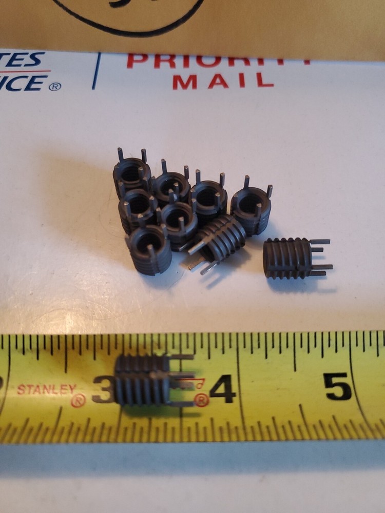 (10) Thread Locking Inserts 5/16-18 Internal Thread, 7/16-14 External Thread,S3