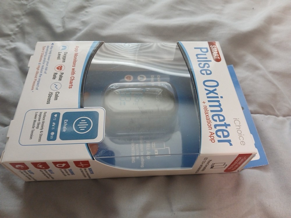 iChoice Smart Pulse Oximeter Bluetooth Heart Rate & Oxygen Digital Reader