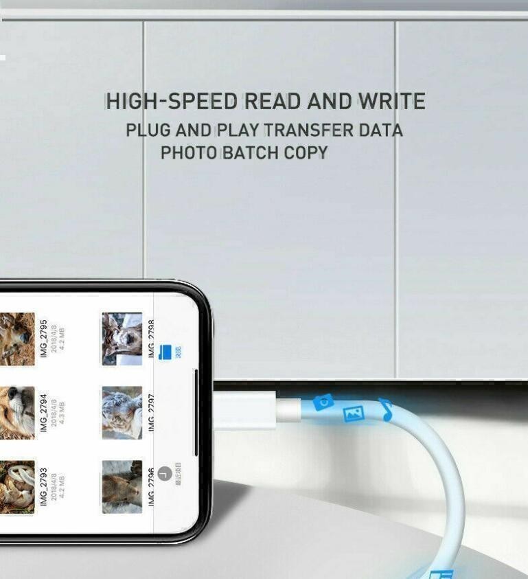 USB Type C to USB-C OTG Adapter SD Card Reader For Android MacBook Windows New