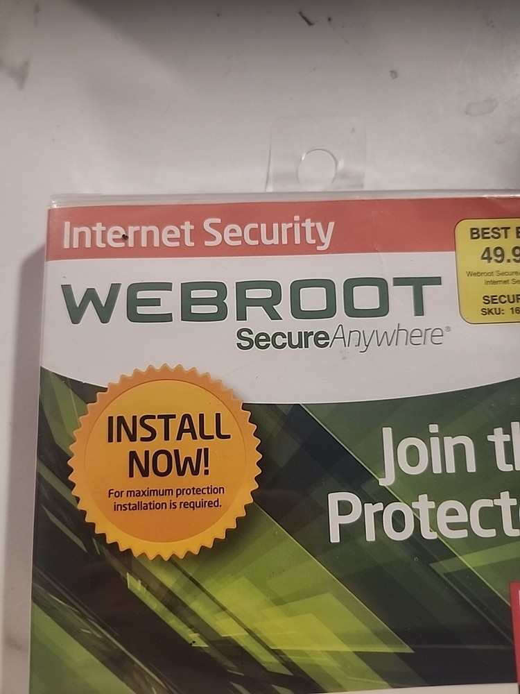 Webroot Secure Anywhere Internet Security 3 Devices Still Sealed