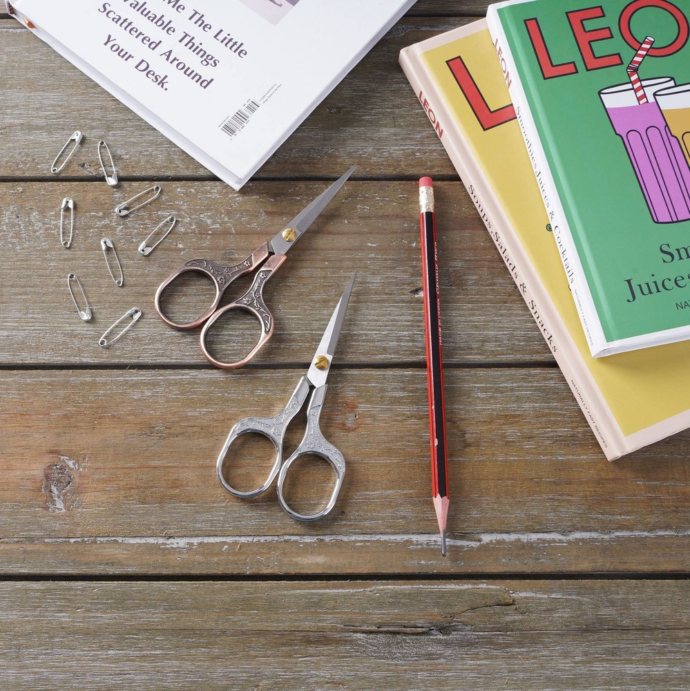 Small sharp scissors-Glexal 5 Inch Precision Scissors-2 Copper & Silver