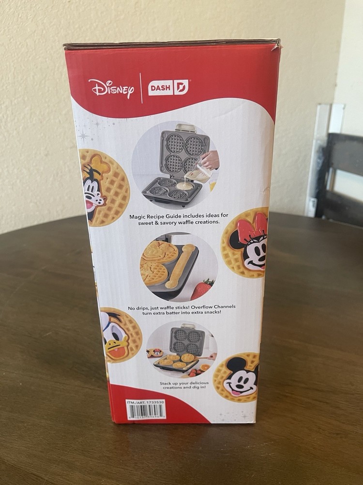 Disney Mickey Mouse Waffle Maker Nonstick, Mickey-Shaped Waffles
