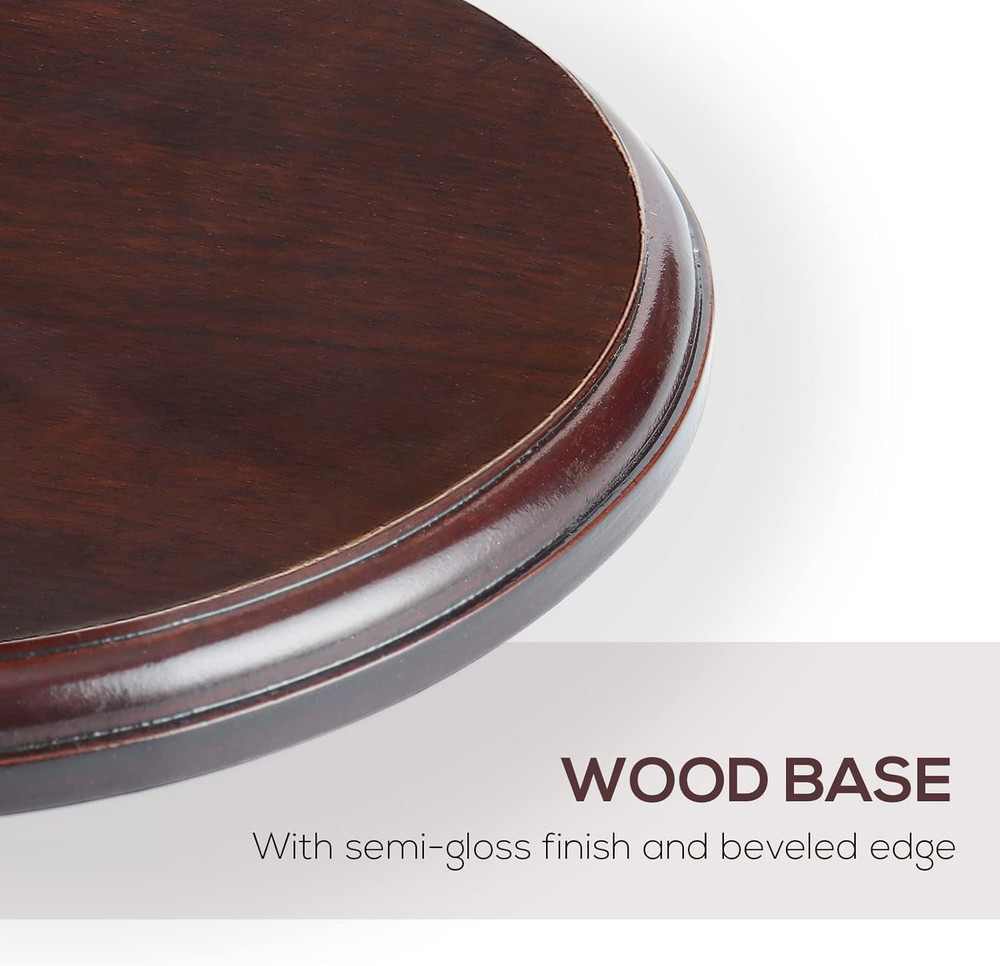 Wood round Base-Hand Casting Structure Base, DIY Crafts, Keepsake Display, Art E
