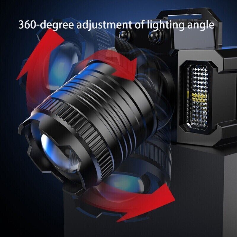 99000000LM Headlamp Rechargeable LED Headlight Sensor Head Torch Lamp Flashlight