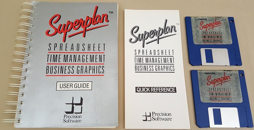 Superplan Spreadsheet v1.02 ©1989 Precision Software for Commodore Amiga MNLDSKS