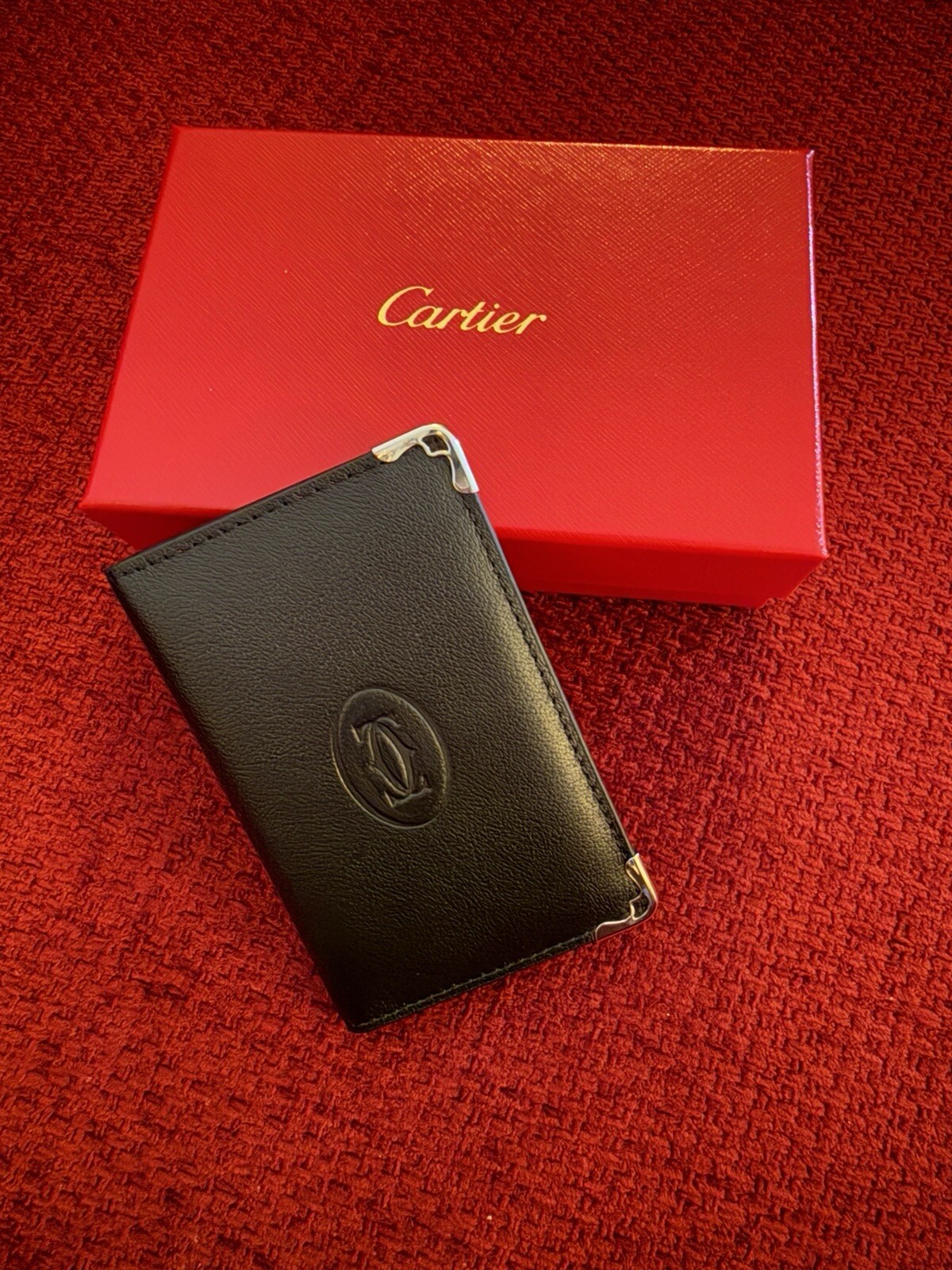 Cartier Black Calfskin Cardholder - New in Box | Collectible Promotion AD Gift
