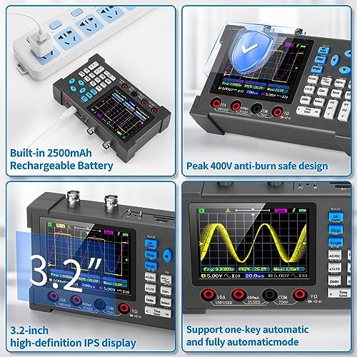 LCD Handheld Digital Oscilloscope Kit - 2 Channel 3.2" TFT Multimeter