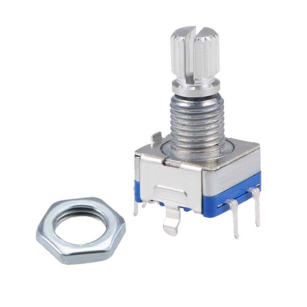 5pcs 360 Degree Rotary Encoder Code Switch Potentiometer EC11 7 Pins 15mm