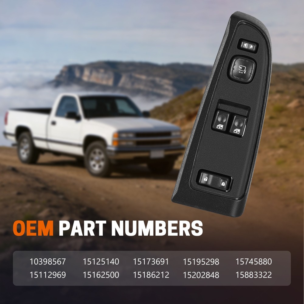 15883322 Master Power Window Switch Front Driver Side For Chevy Silverado GMC