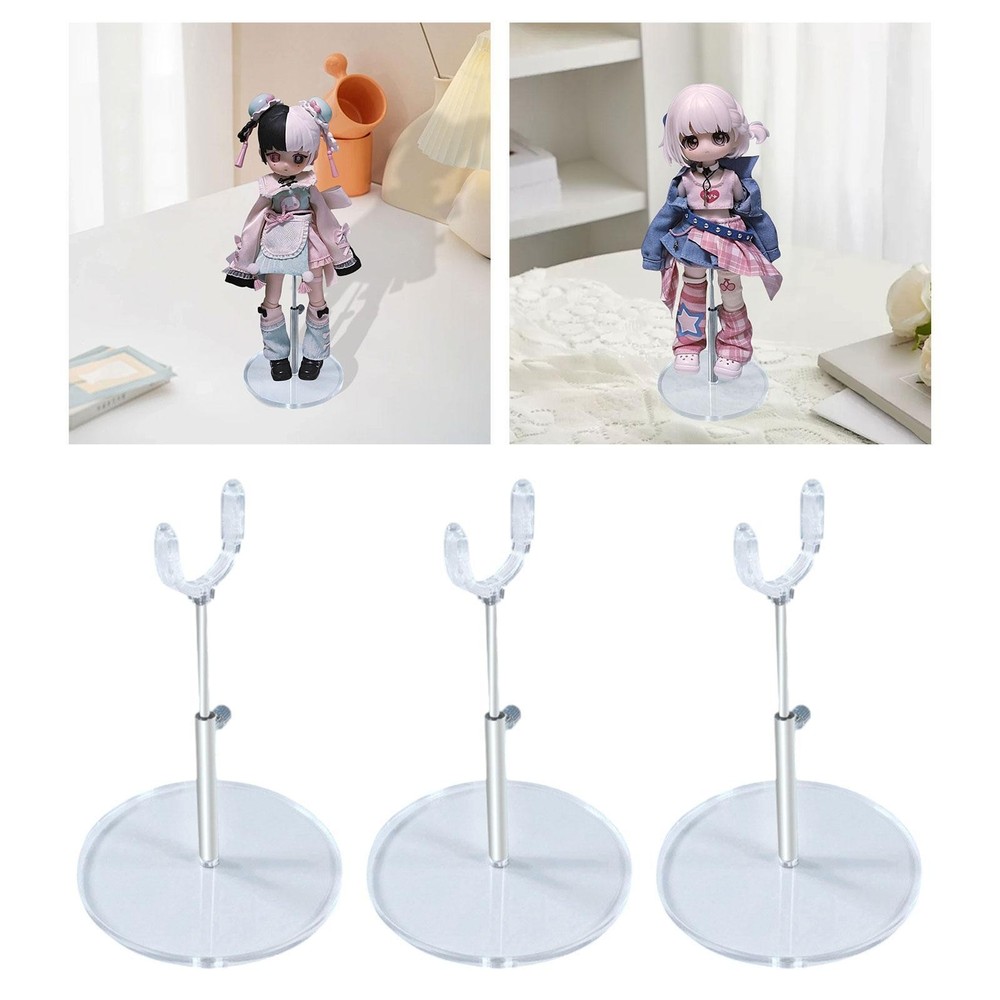 Adjustable Doll Stand Lightweight Display Rack Organizer BJD Dolls Holder