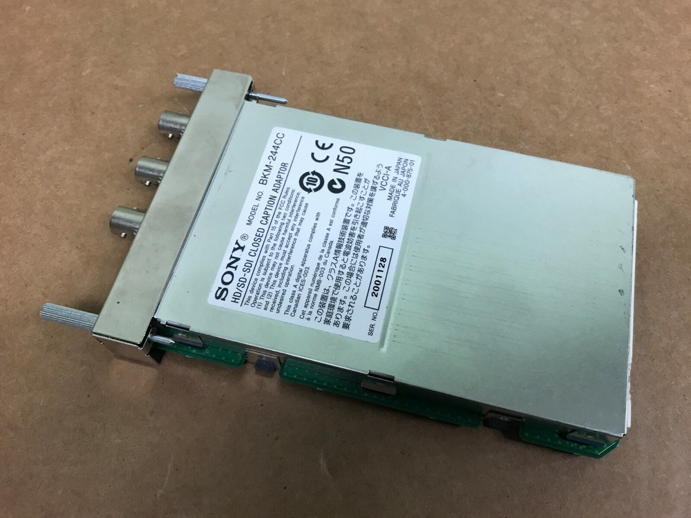 Sony BKM244cc HD/SD-SDI Closed Caption Decoder Module
