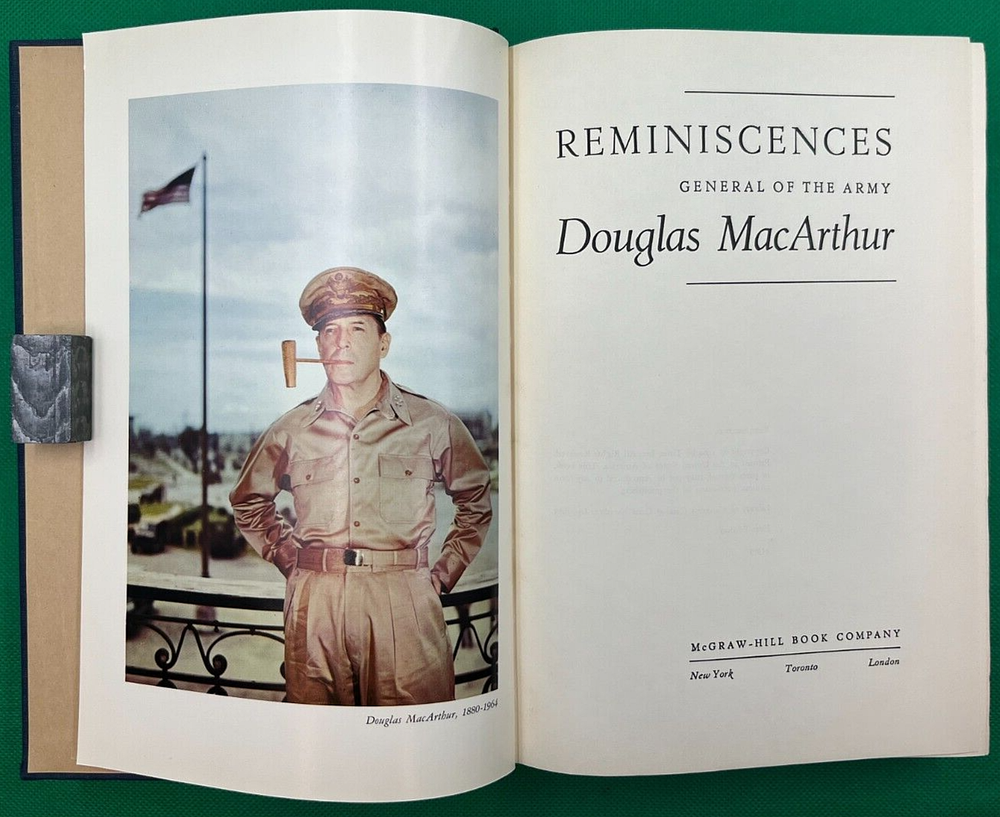"REMINISCENCES" BY GENERAL DOUGLAS MACARTHUR, 1964 FIRST EDITION