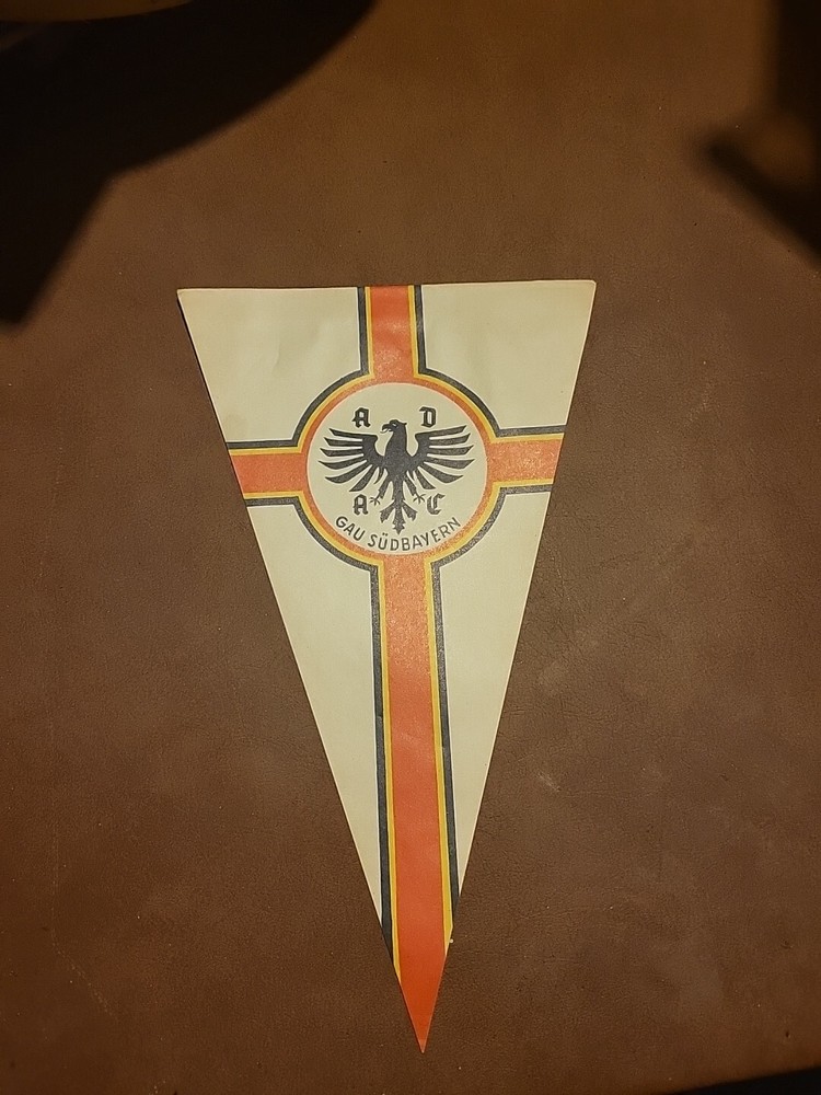Ww2 German Adac Paper Pennant