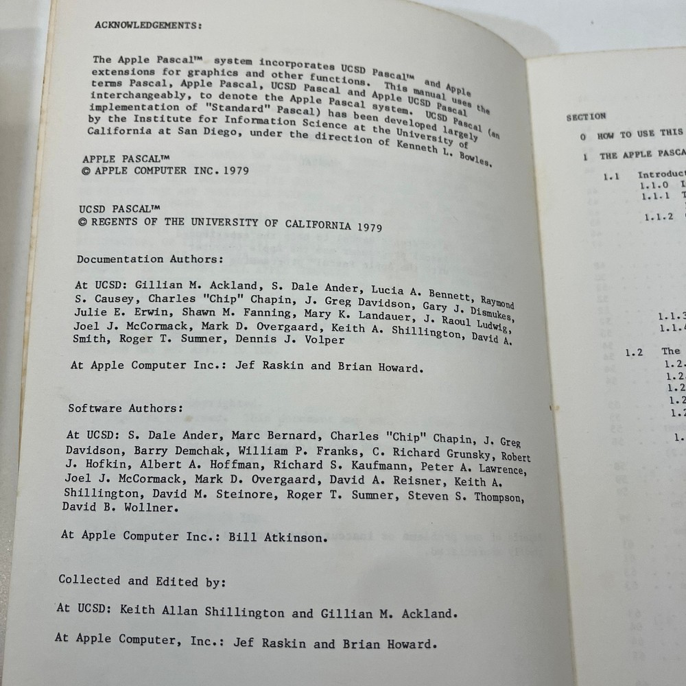 2 Vintage Apple Computer Manuals Lot Software Directory Pascal Reference TPB