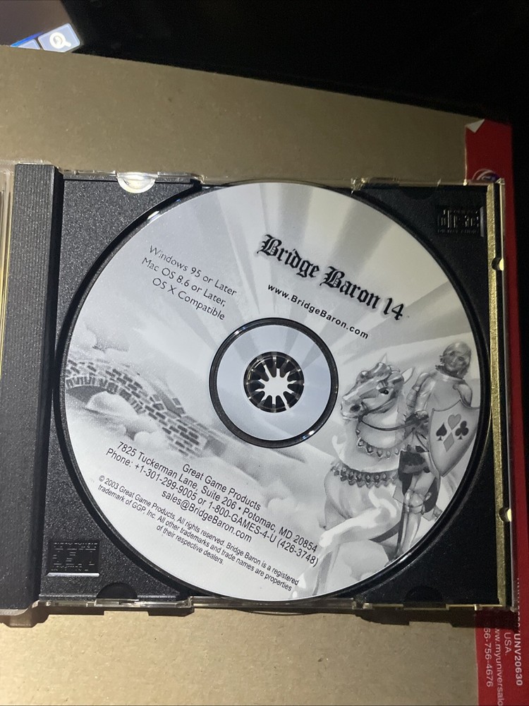 Bridge Baron 14 CD for Windows & Mac OS, PC Video Game Software 2003