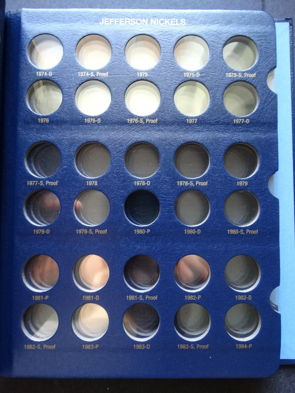 Set of 2 Whitman Jefferson Nickel 1938-2024 Coin Album Book P,D & San Francisco