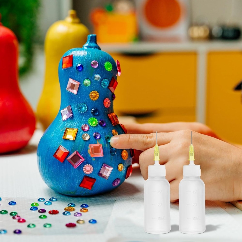 30ml Glue Precision Tip Applicator Bottle,Needle Squeeze Bottle with