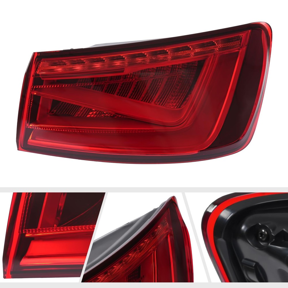 LED Tail Light Assembly Right Passenger Side for 2015-2016 A3 Easy Plug Play