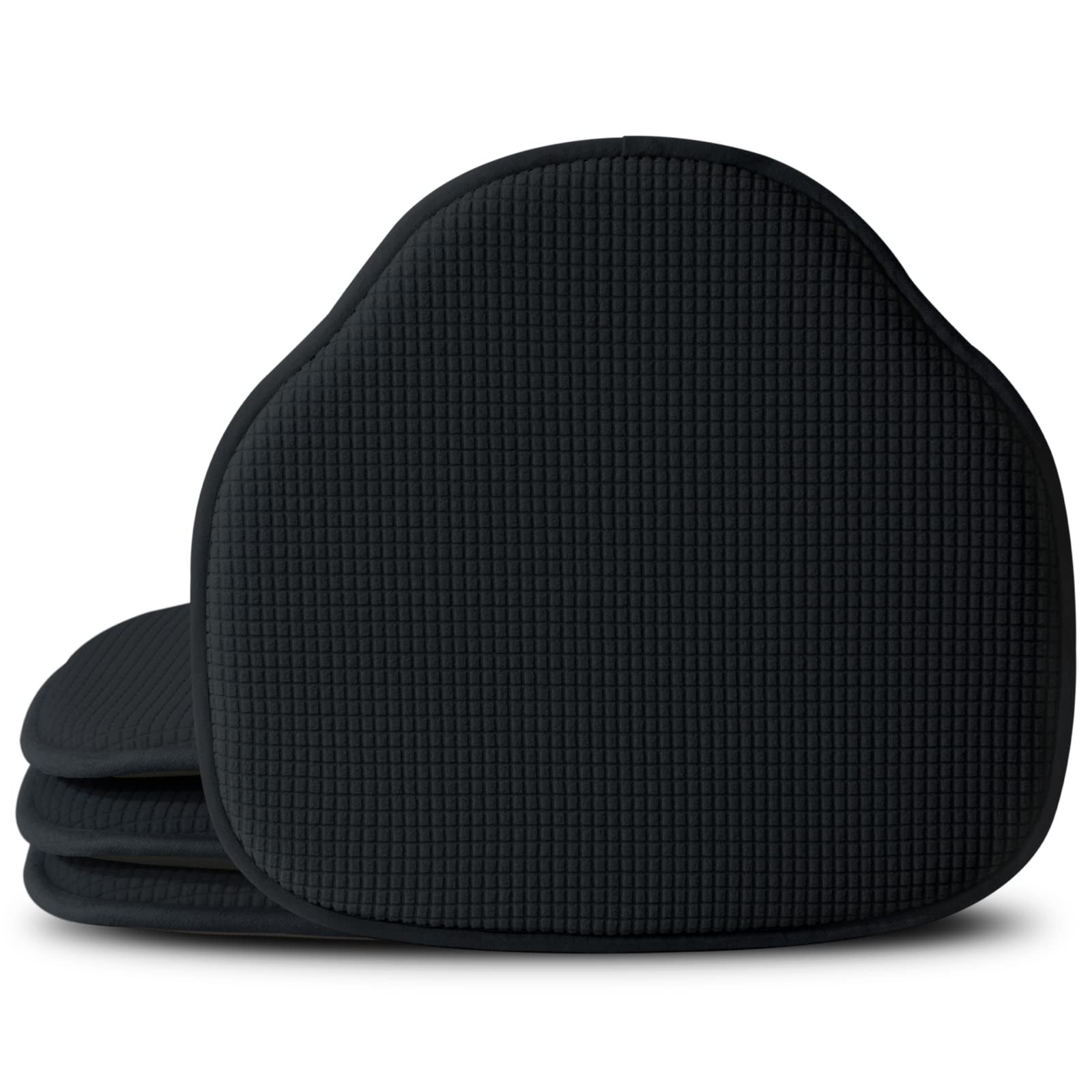 Shinnwa Windsor Chair Cushions 4 Pack, Non Slip 4 Count (Pack of 1), Black