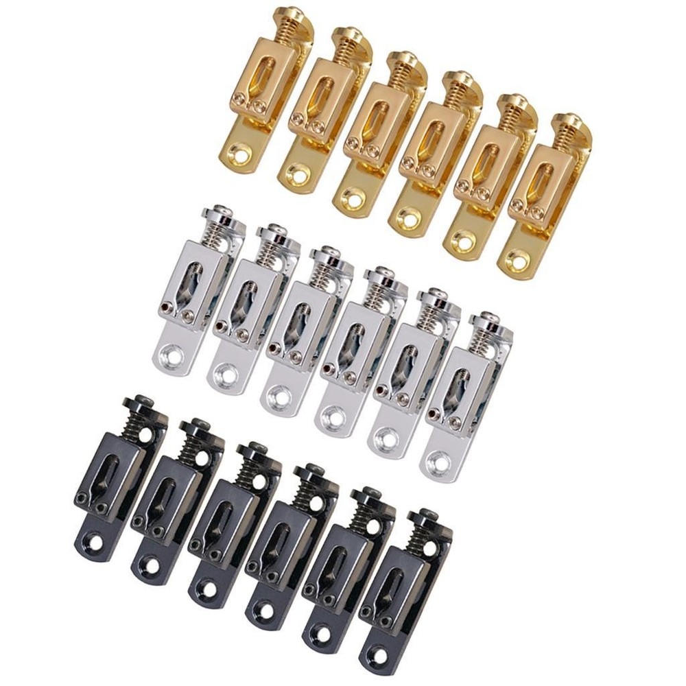 6x Individual Single Bridge Saddle Screw For 6-String