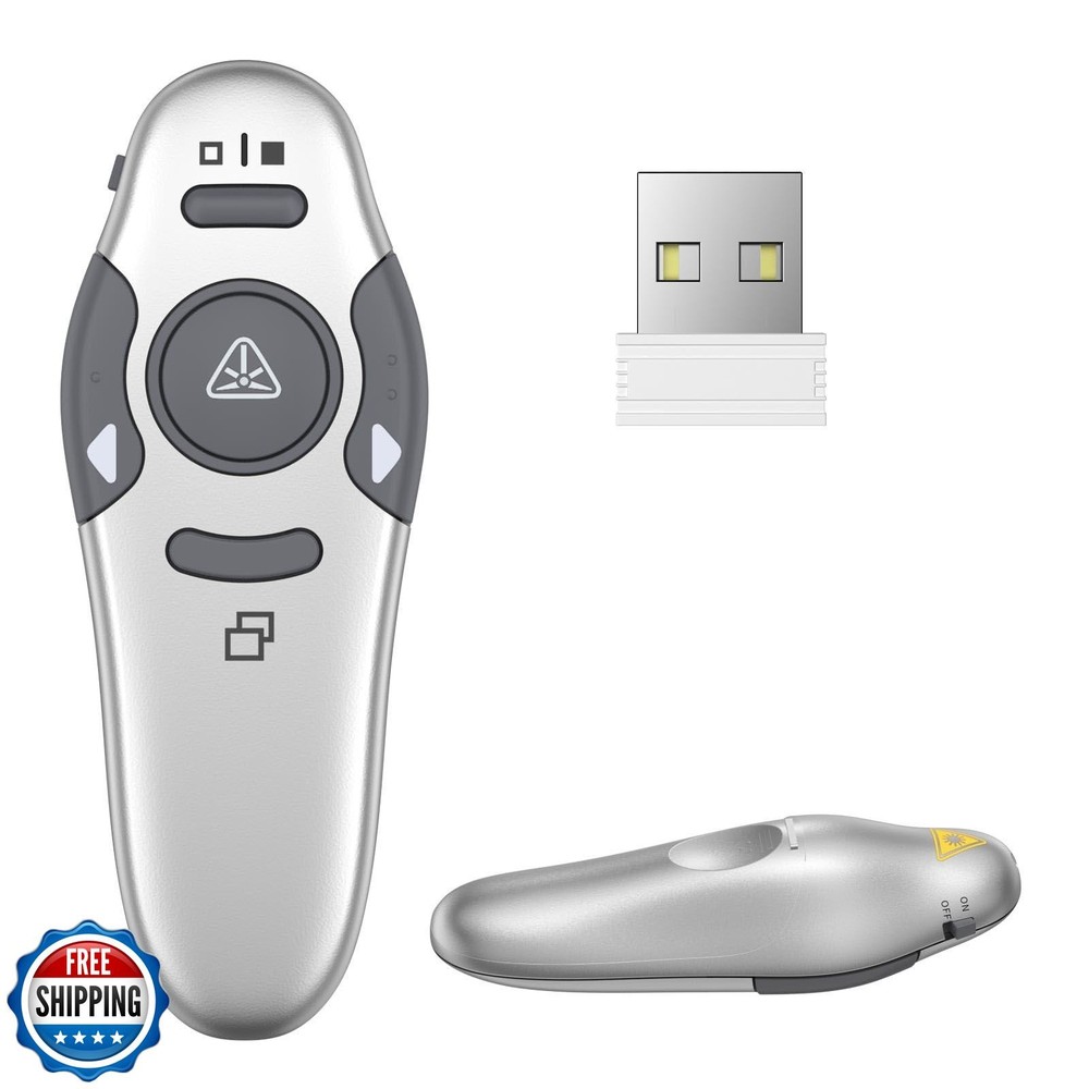 QUI Presentation Clicker Wireless Presenter Remote Clicker for PowerPoint Pre