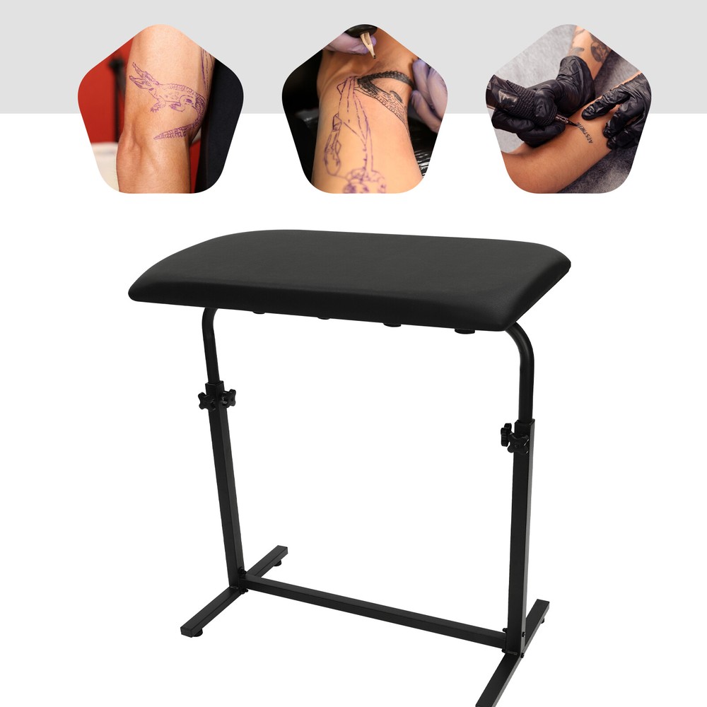 Adjustable Arm Rest Bracket for Tattoo & Salon Use with Thick Sponge Pad