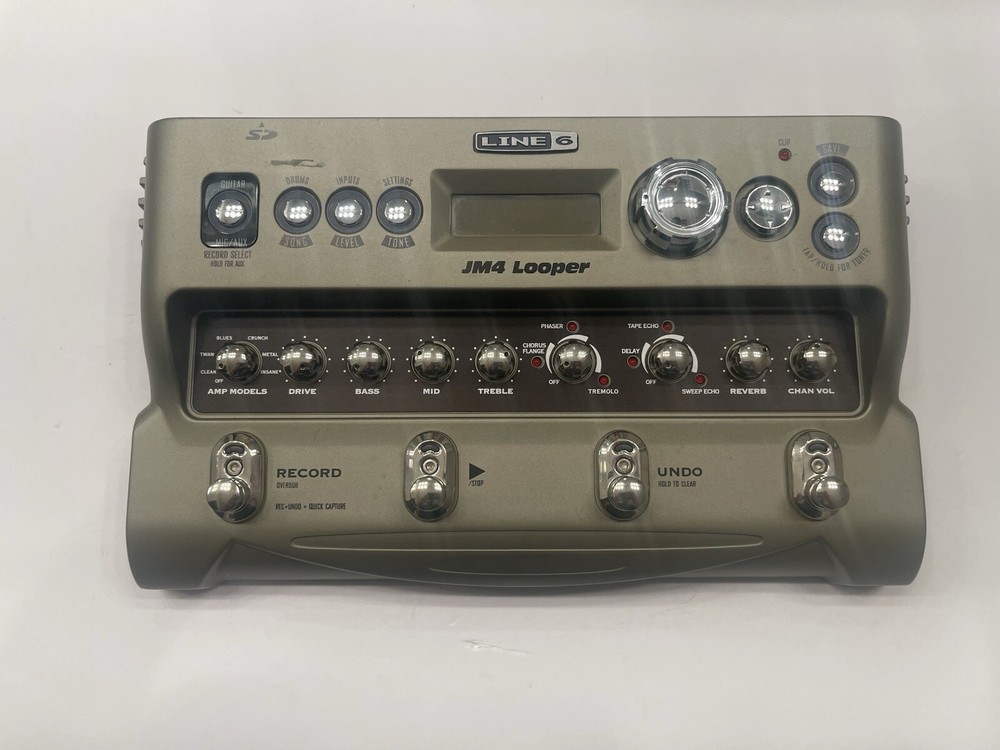 Line 6 JM4 Looper Loop Sampler Guitar Effect Pedal + Power Supply