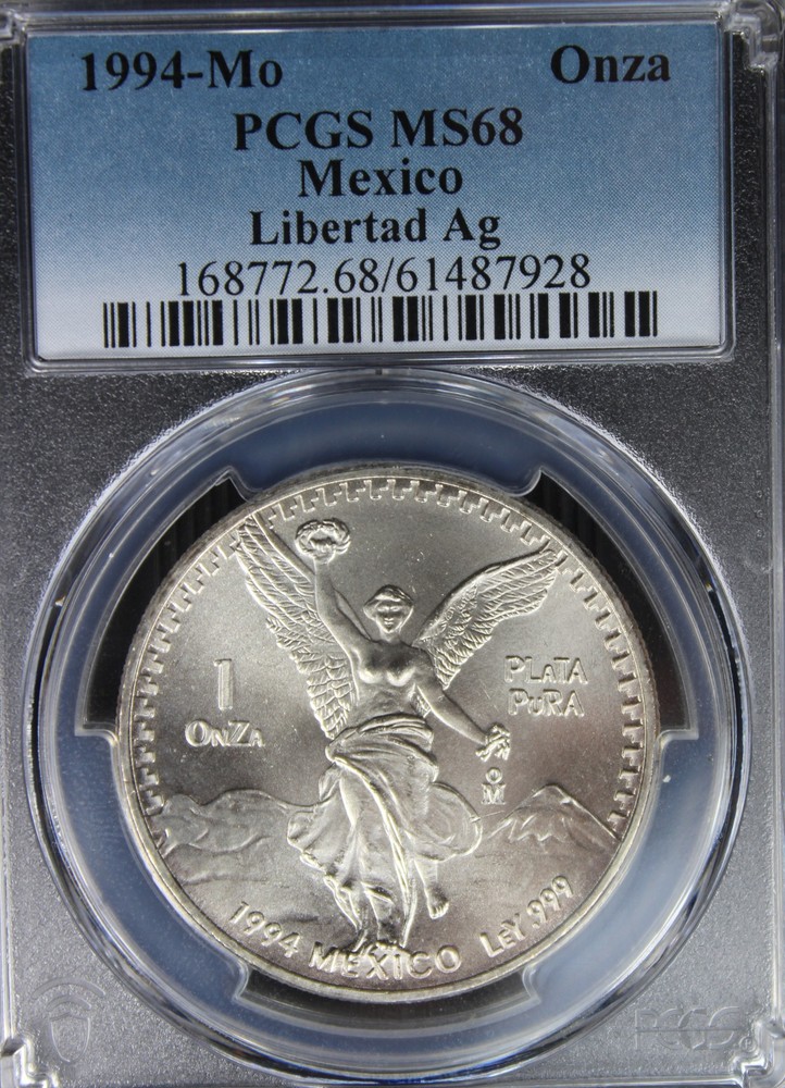 1994-Mo MS68 Libertad Onza PCGS 61487928