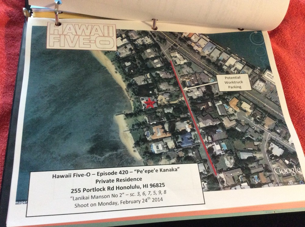 HAWAII FIVE-O ORIGINAL SCRIPT 420 SCHEDULE 2014 PE'EPE'E KANAKA DANIEL DAE KIM