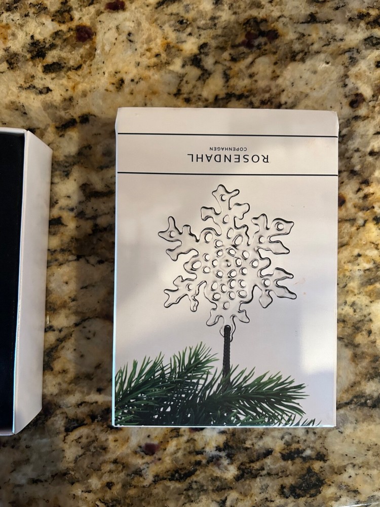 ROSENDAHL SILVER SNOWLAKE ORIGINAL BOX
