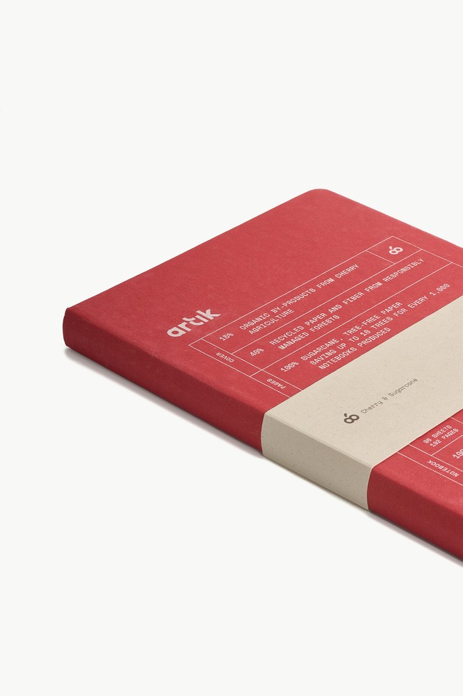 Artik A5 Notebook in Cherry - Ruled - NEW