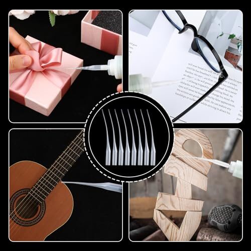 200 Pcs Glue Tips Precision Extender for Hobby Crafts Model Lab Dispensing