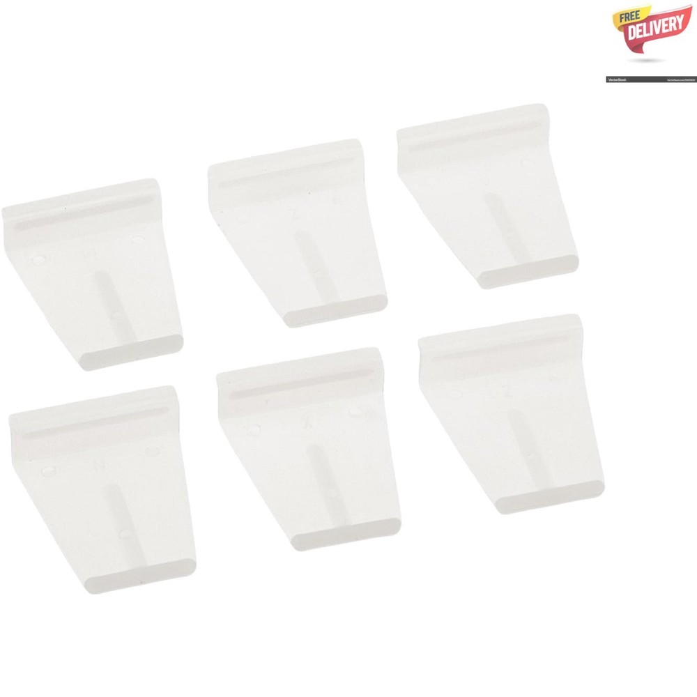 Effortless Screen Removal with Universal White Plastic Lift Tabs - 6 Pack